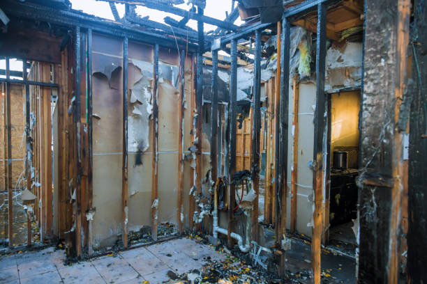Professional Emergency Fire Cleanup technician working in Baltimore, OH